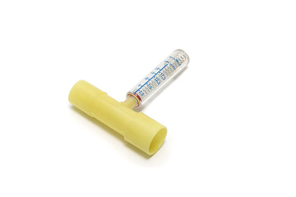 Adaptateur 22M/22F avec manomètre intégré (pour heaumes CPAP sans manomètre)