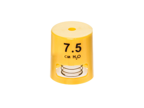 O2-CPAP™ valve de PEEP à valeur fixe, 7.5 cmH2O, jaune
