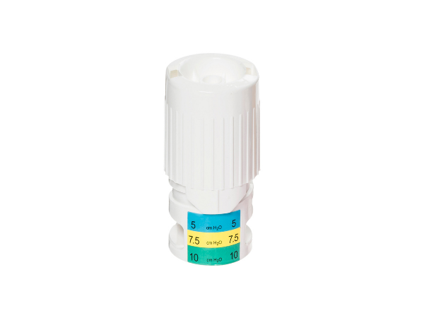 3-SET™ valve de PEEP réglable (5/7.5/10 cmH2O), blanc