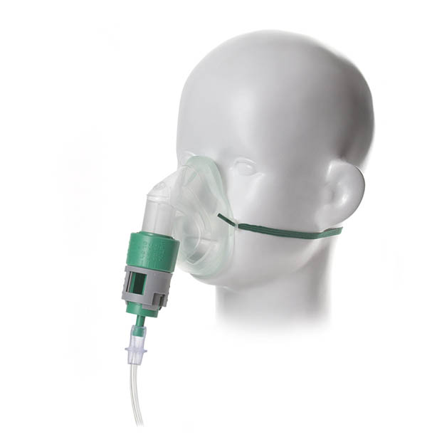 Kit venturi réglable MultiOx™ avec masque Intersurgical EcoLite™ pédiatrique et tuyau 1.8m