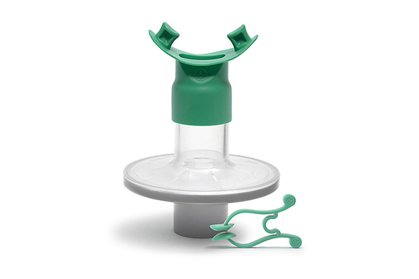 Pulmo-Protect™ filtre pour fonction pulmonaire, avec embout mâchoire et pince-nez plastique (2)