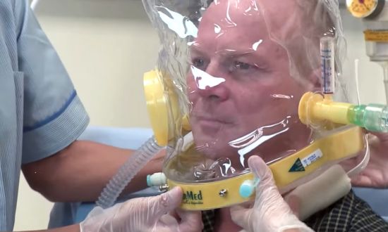 Mise en place du heaume CPAP StarMed CaStar