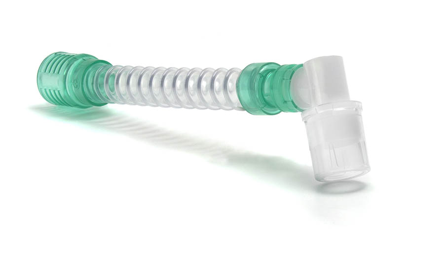 Catheter Mount intérieur lisse, 22F, avec raccord coudé double rotule 22M/15F, ≥150mm