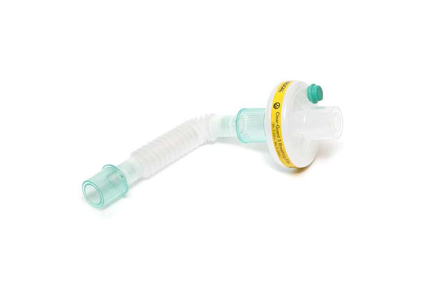 Filtre respiratoire Clear-Guard™ 3 avec luer lock et catheter mount Superset™