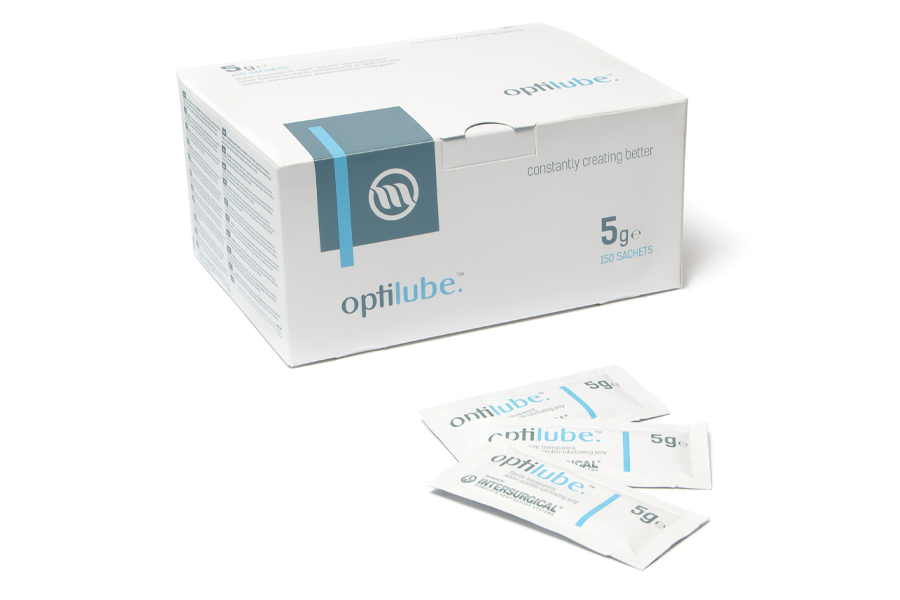 Optilube™, sachets de lubrifiant (quantité par carton 4, chaque carton contient 4 boites de 150 sachets)