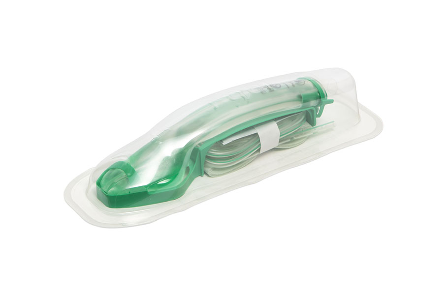 i-gel® Plus Resus Pack, moyen adulte (inclut un i-gel® Plus taille 4 avec crochet vert, un sachet de lubrifiant, un serre-tête et une sonde d'aspiration CH16)