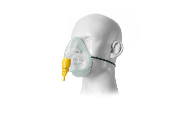 Masque oxygène adulte Intersurgical EcoLite™, avec valve venturi 35%, jaune