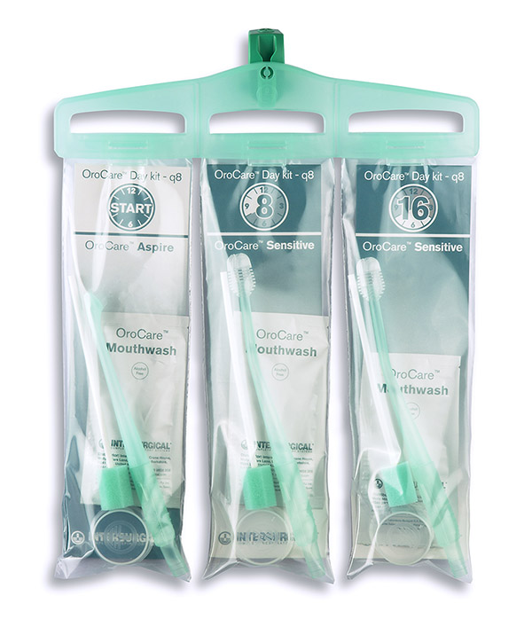 OroCare™ kit 24 heures avec chlorhexidine - q8 (3 sachets individuels pour 1 soin toutes les 8 heures)